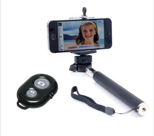 Kit Bastão Celular Selfie Monopod + Controle Bluetooth Fotos