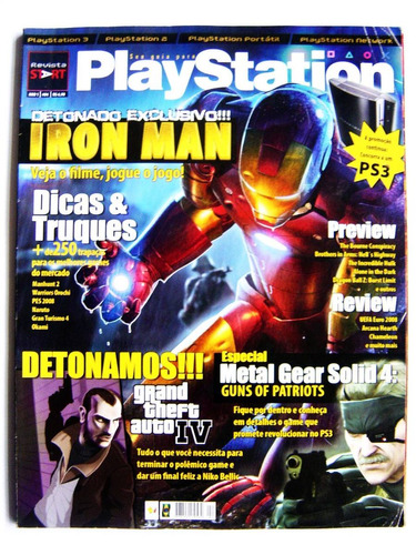 Revista Start Playstation Nº 4 Gta 4 Iron Man Detonado Ps3
