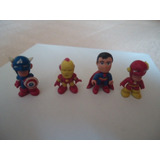 4 Figuras Marvel Dc Re Superman Iron Man