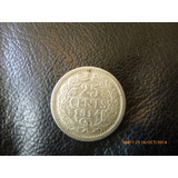 Moneda Paises Bajos  25 Cents 1914 (kwartje)  0.640 (x62