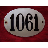 1061 Numero Enlozado Para Casa Antiguo Nunca Colocado