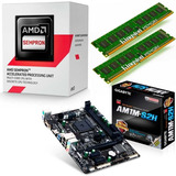 Combo Act. Usado Amd Video Integrado-4gb Ram-mother-la Plata