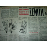 Clipping Mecanica Automoviles 2 P Carburador Zenith De Carlo