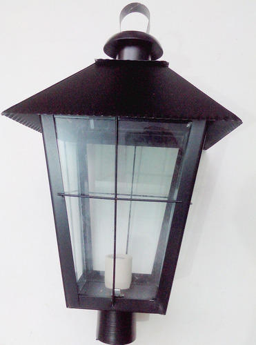 Farol De Iluminacion Exterior Nº9 Con Pie 2,5mtr Para Jardin