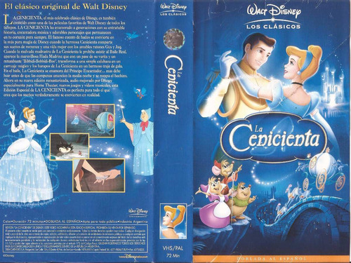 La Cenicienta Vhs Walt Disney Cinderella 1950