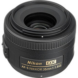 Lente Nikon 35mm F/1.8g Af-s Nikkor Dx Para Reflex Slr