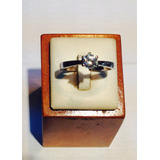 Anillo Plata Fina Circon Rodinado Psp Gps