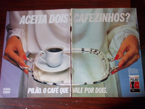 Propaganda Antiga - Café Pilão/ Gilette Atra Plus