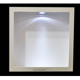 2 Trio Nicho Quadrado Simp 40x40x15 Branco C/led Mdf Madeira