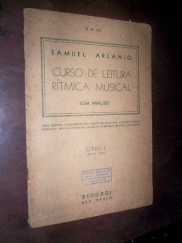 Curso De Leitura Ritmica Musical Com Analises Samuel Arcanjo