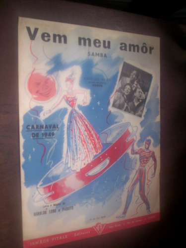 Partitura Samba Vem Meu Amor Carnaval 1949