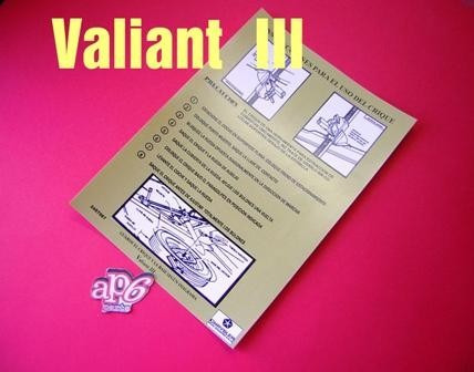 Valiant 3 / Iii - Instructivo Uso Crique Tapa De Bal Foto 2