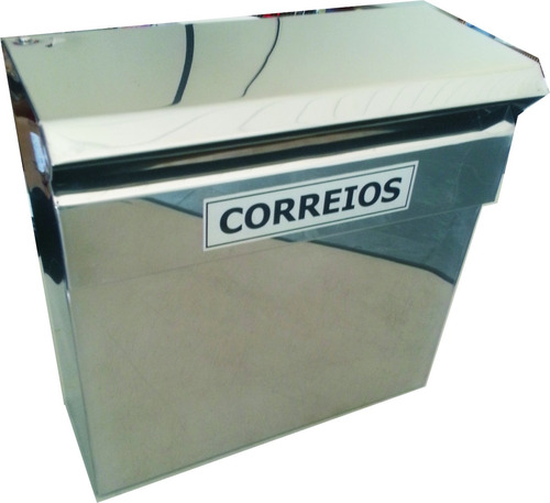 Caixa De Correio Inox Para Grade Horizontal