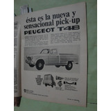 Publicidad Peugeot 403 Pick Up T4b Año 1968