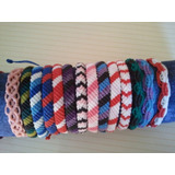 20 Pulseras De 6 Hilos En Macramé