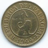 Moneda  Del  Paraguay  50  Céntimos  1944  Muy  Buena +++++