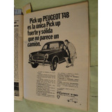 Publicidad Peugeot 403 Pick Up T4b Año 1969