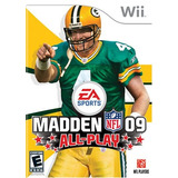 Madden 09 All Play Usado Wii Original Blakhelmet C