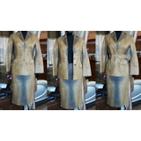 Roberto Cavalli Traje Cuero Exclusivo Ts Usd$2.500.00