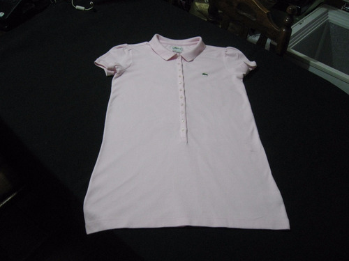 Polera Larga De Mujer Lacoste Talla 38(m) Manga Corta Impeca