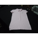 Polera Larga De Mujer Lacoste Talla 38(m) Manga Corta Impeca