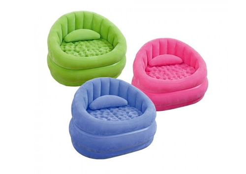 Puff Inflable Silla Colores Original De Intex 68563