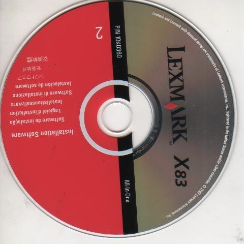 Cd De Instalação Para Impressora Lexmark X83