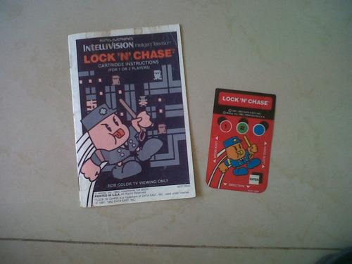 Intellivision Lock  N  Chase  Instructivo