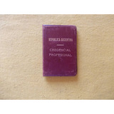 4019-carnet Prof. Medico 1946. Cuero( Usado) . Completo