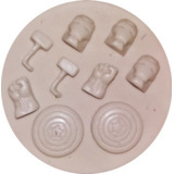 Molde De Silicone Miniaturas Vingadores Confeitaria  Biscuit