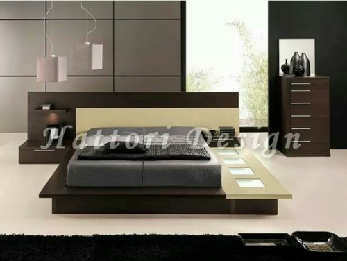Juego De Dormitorio Minimalista 2 Plazas 190 X140 Mts