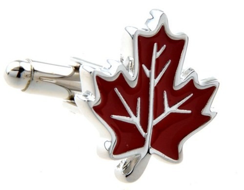 Mancuernillas Thot Ra Hoja De Maple Bandera De Canada D-840