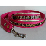 Bulldog Frances Collar Con Su Nombre Y Correa Hasta 6 Letras