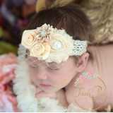 Diadema Valerina Bebes Niña Flores Estilo Vintage