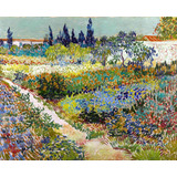 Lienzo Canvas Arte Jardín En Arles Vincent Van Gogh 50x60
