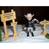 Muñeco Playmobil Original Sheriff Excelente Estado 