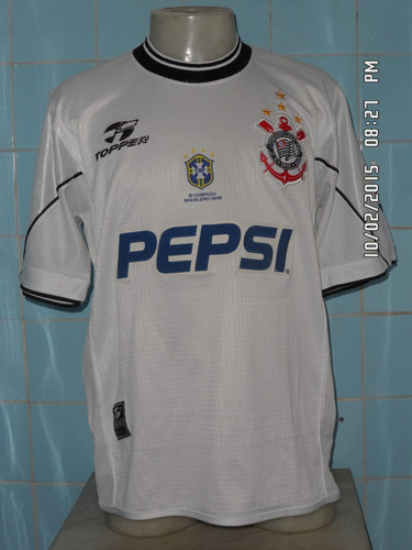 Camisa Do Corinthians N#3 De Jogo Patch Brasileiro 98/99