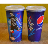 Vaso Carton Plastificado Tapa Plastica Pepsi Leonel Messi