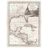 Lienzo Tela Canvas Mapa Cuba América Central Florida 1798