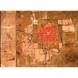 Lienzo Tela Canvas Mapa Ciudad De México 1794 50 X 69