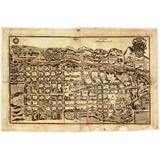 Lienzo Tela Canvas Mapa Ciudad De Querétaro 1796 50x75