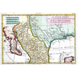 Lienzo Canvas Arte Mapa México Texas Lousiana 1780 50x75