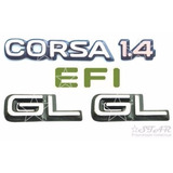 Emblemas Corsa 1.4 + Efi + Lateral Gl - 1994 À 1996