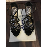 Hermosas Sandalias Dione, Color Negro, 100% Originales!