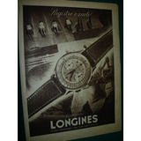 Publicidad Antigua Clipping Reloj Longines Cronografo Exacto
