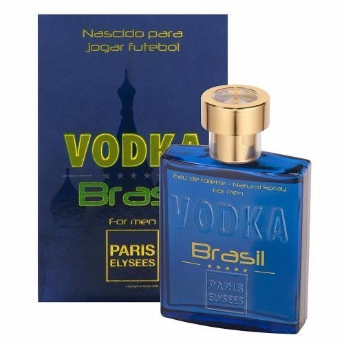 Perfume Vodka Brasil Azul Paris Elysees 100ml - Original