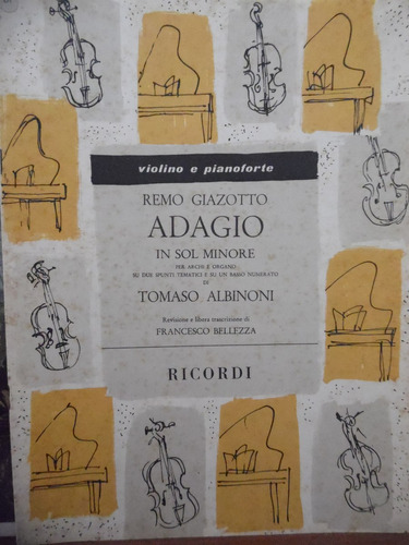 Partitura Violino  Adagio  Tomaso Albinoti