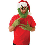 Sombrero Del Grinch Con Barba Para Hombre Accesorio De