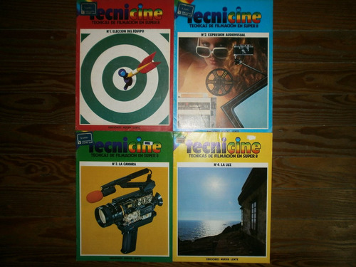 Tecnicine Numeros 1, 2, 3 Y 4 Super 8 Cine Filmadora Sonoro