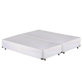 Cama Box Bipartido King Size Corano Branco Universal - 193x203 (bipartido) - King Size